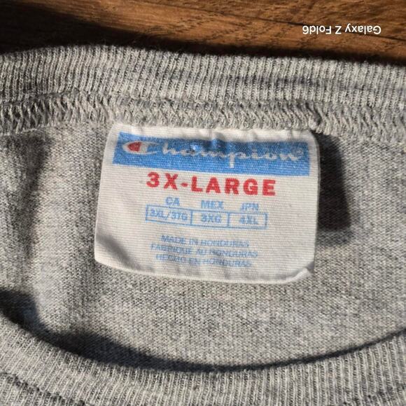 Vintage grey champion t shirt size 3xl - Picture 3 of 7
